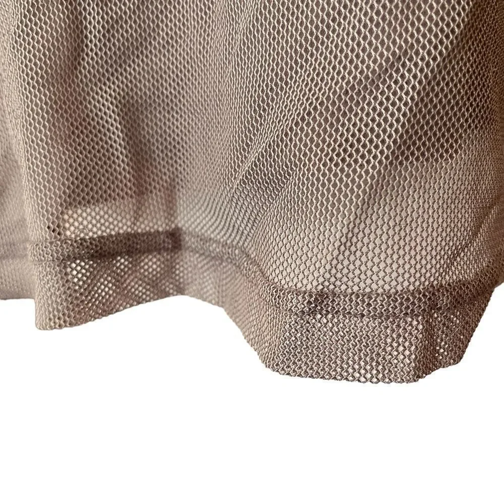 Nike Air mesh layered cropped tee